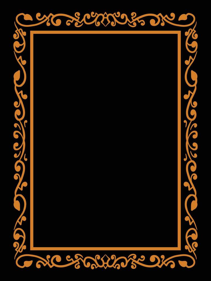 Elegant Scroll Border Frames for Luxury Invites vector