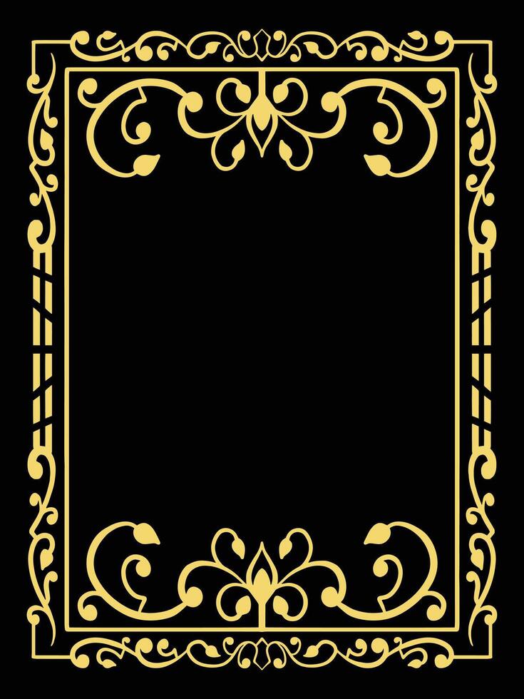 Hand Drawn Ornamental Frames for Bridal Cards vector