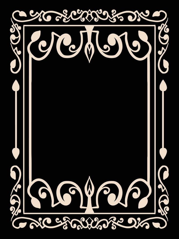Elegant Scroll Frames with Lace Design vector