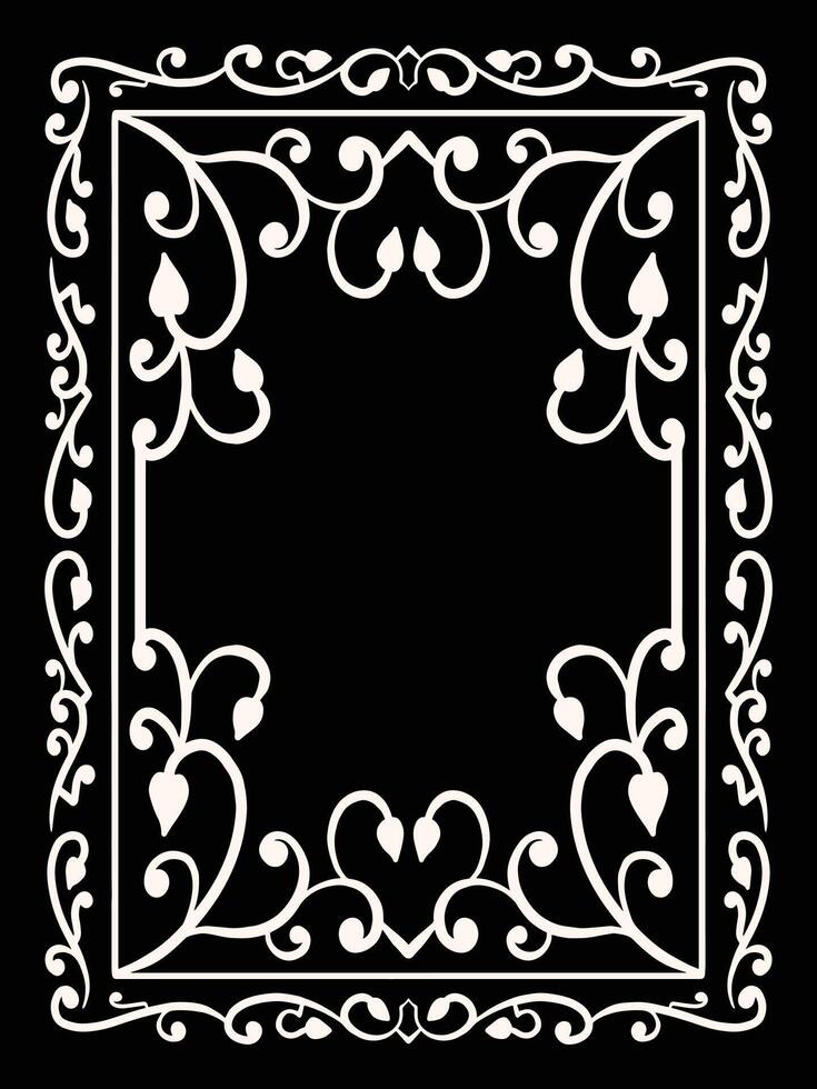 Ornamental Frame for Marriage Invitation vector