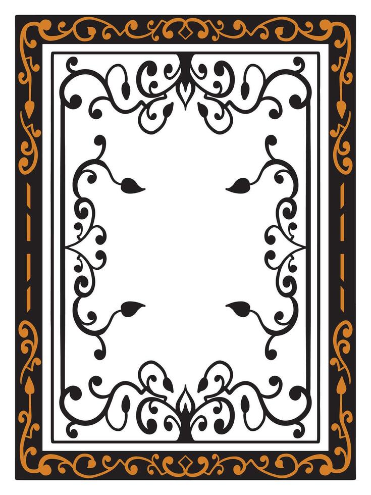 Wedding Scroll Borders with Baroque Style vector