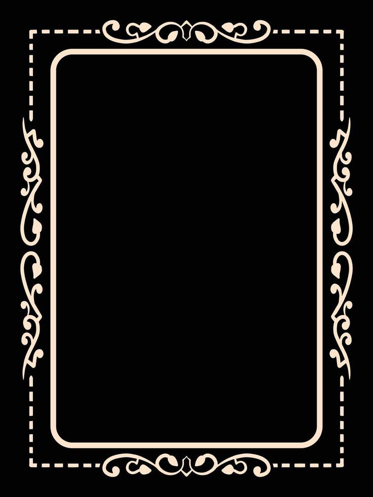 Regal Ornamental Frame with Classic Flourishes vector