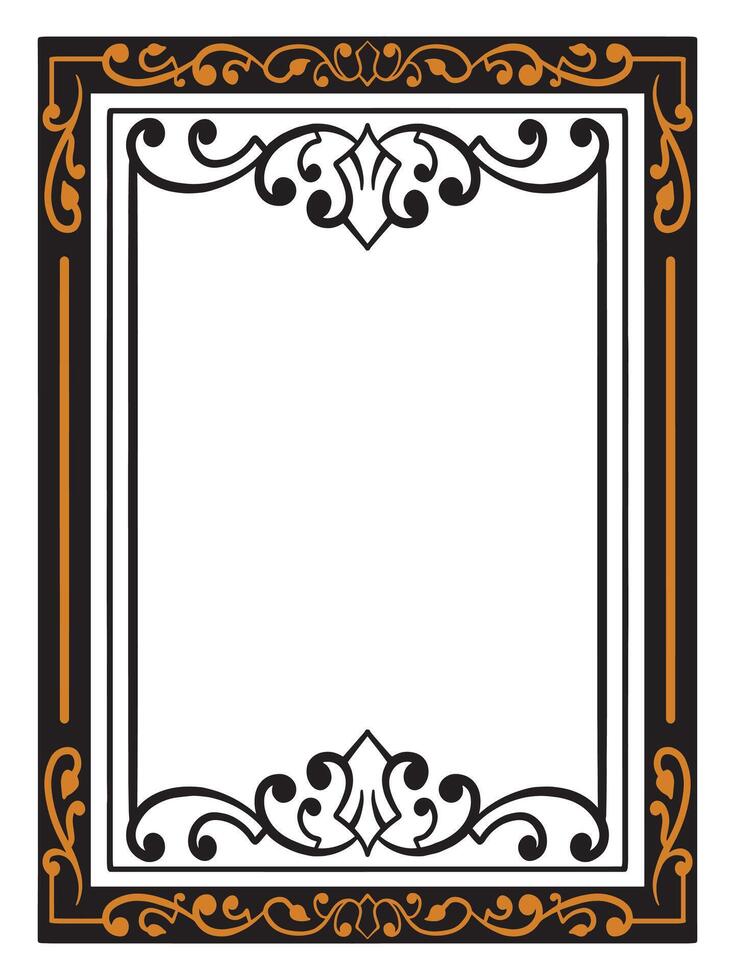 Classic Frame Borders with Ornate Style vector