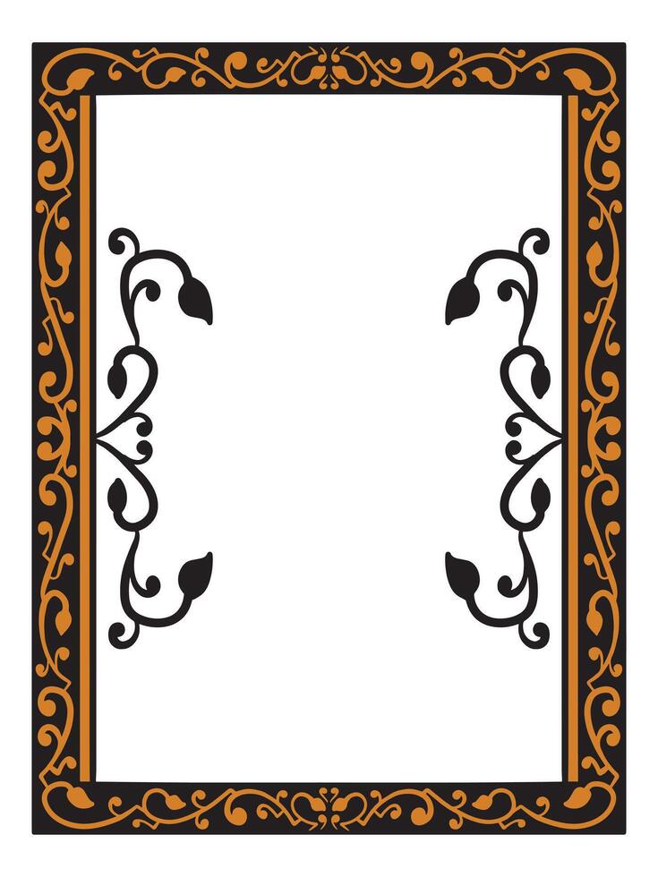 Clean Scroll Border for Marriage Invite vector