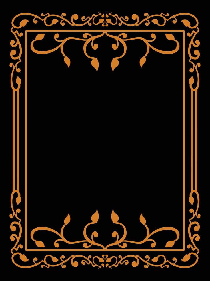 Frame with Scroll Corners for Weddings vector