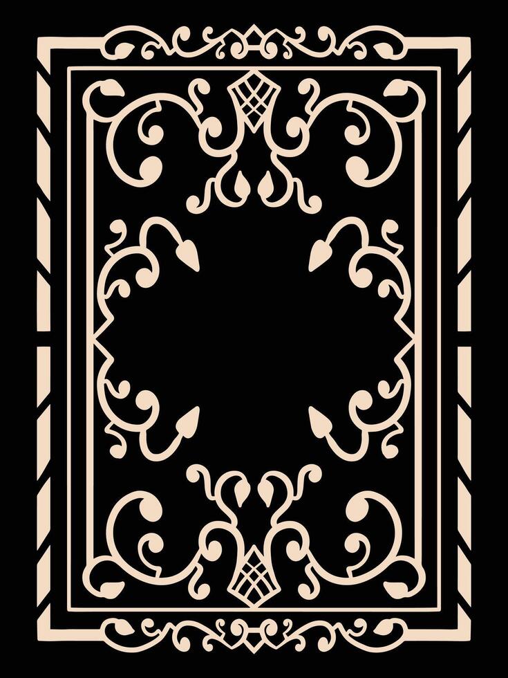 Elegant Border Scrolls for Name Cards vector