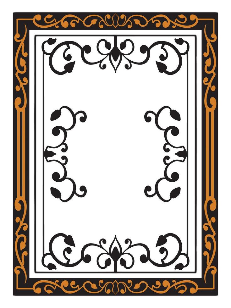 Elegant Ornamental Wedding Frame vector