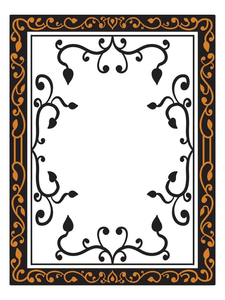 Artistic Ornamental Border for Weddings vector