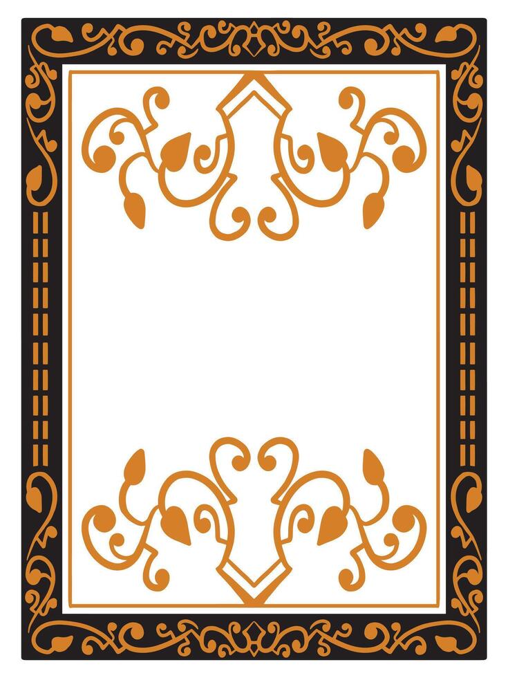 Art Frame Scroll Borders for Posters vector
