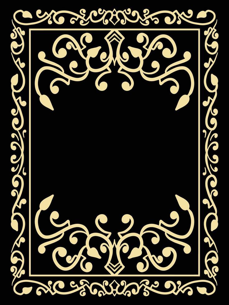 Victorian Style Border Frames with Flourishes vector
