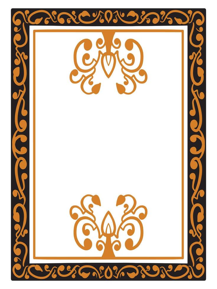 Bold Ornamental Scroll Borders for Branding vector