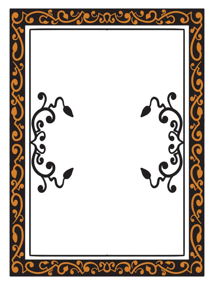 Wedding Invitation Frames with Decorative Borders vector