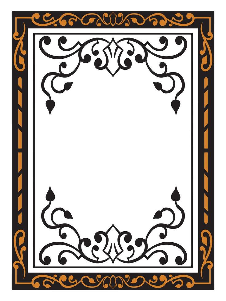 Luxury Corner Frame with Victorian Elements vector