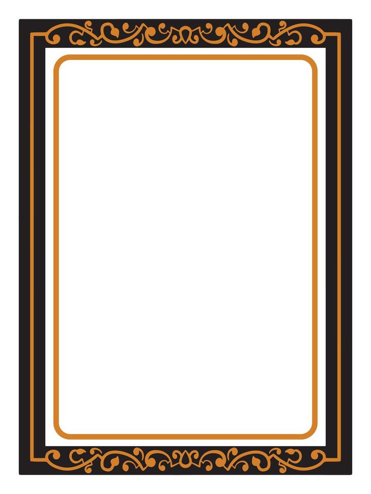 Single Scrollwork Border with Flourish vector