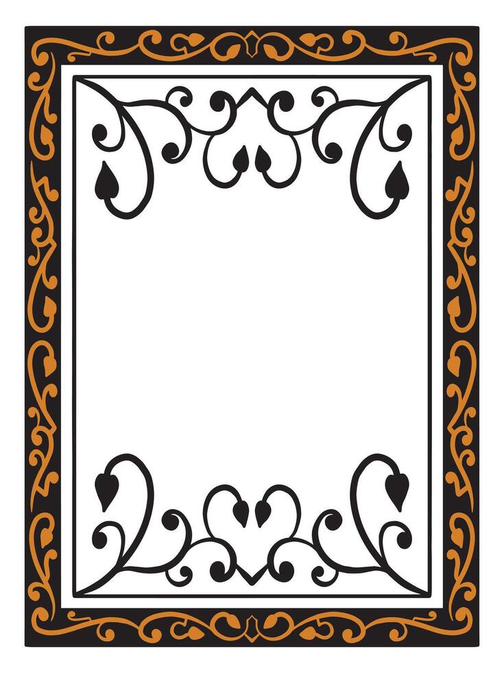 Wedding Certificate Frame with Flourish vector