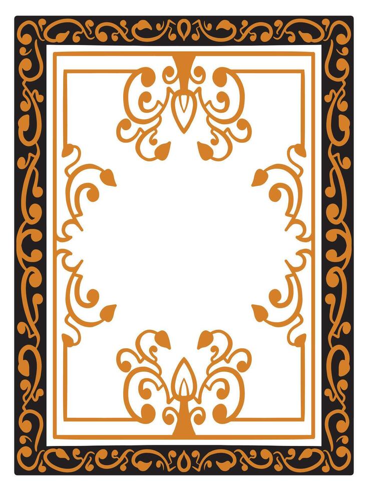 Luxury Scroll Frames with Classic Elements vector