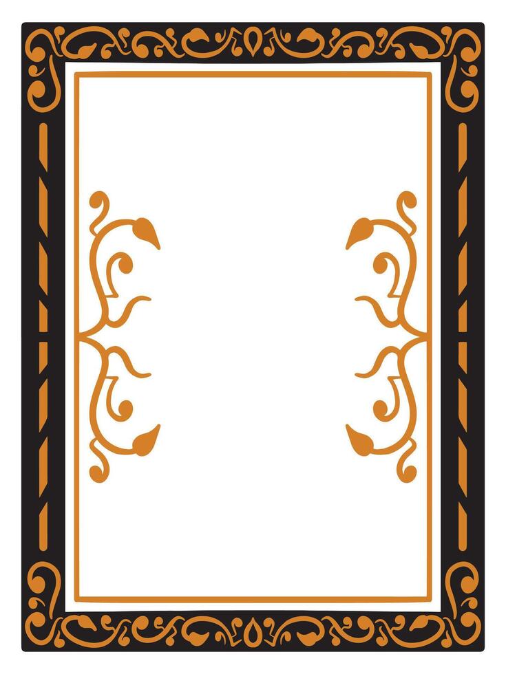 Bold Decorative Frames with Scroll Accents vector