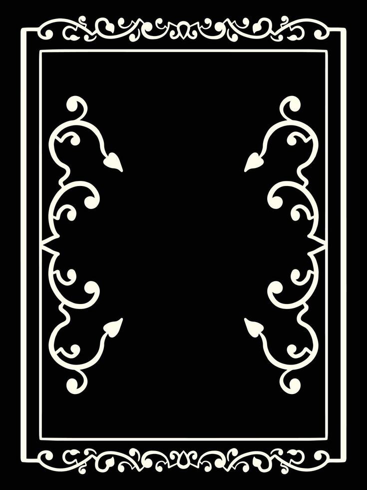 Antique Ornamental Wedding Frame Set vector