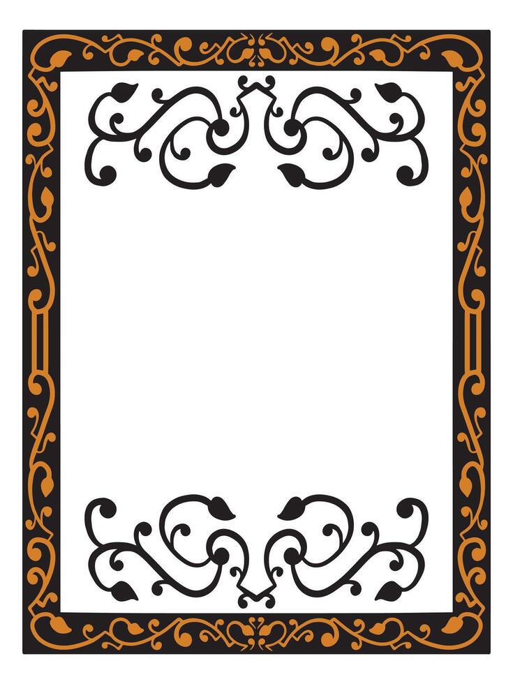 Classic Frame for Wedding Templates vector