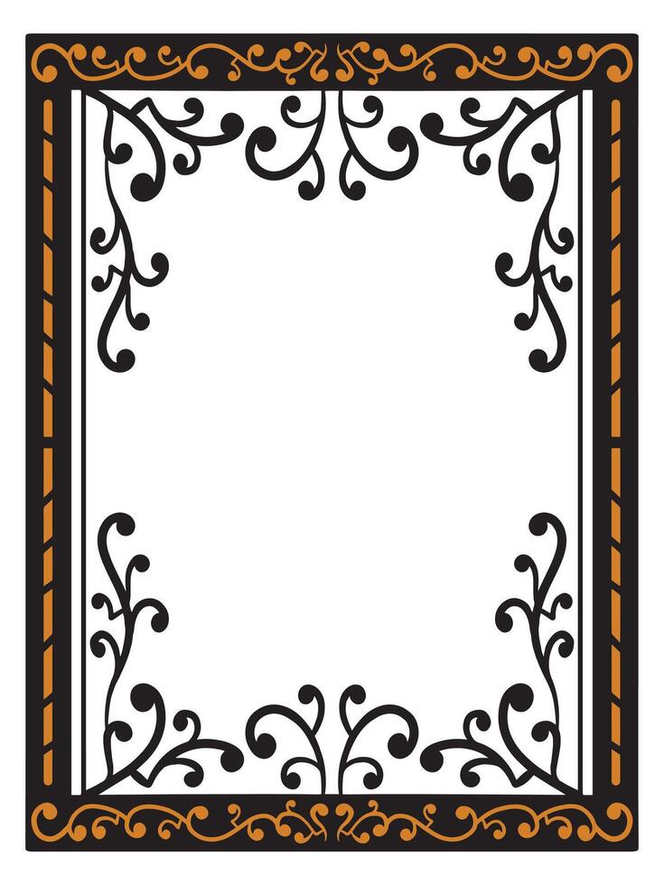 Artistic Ornamental Border Templates vector