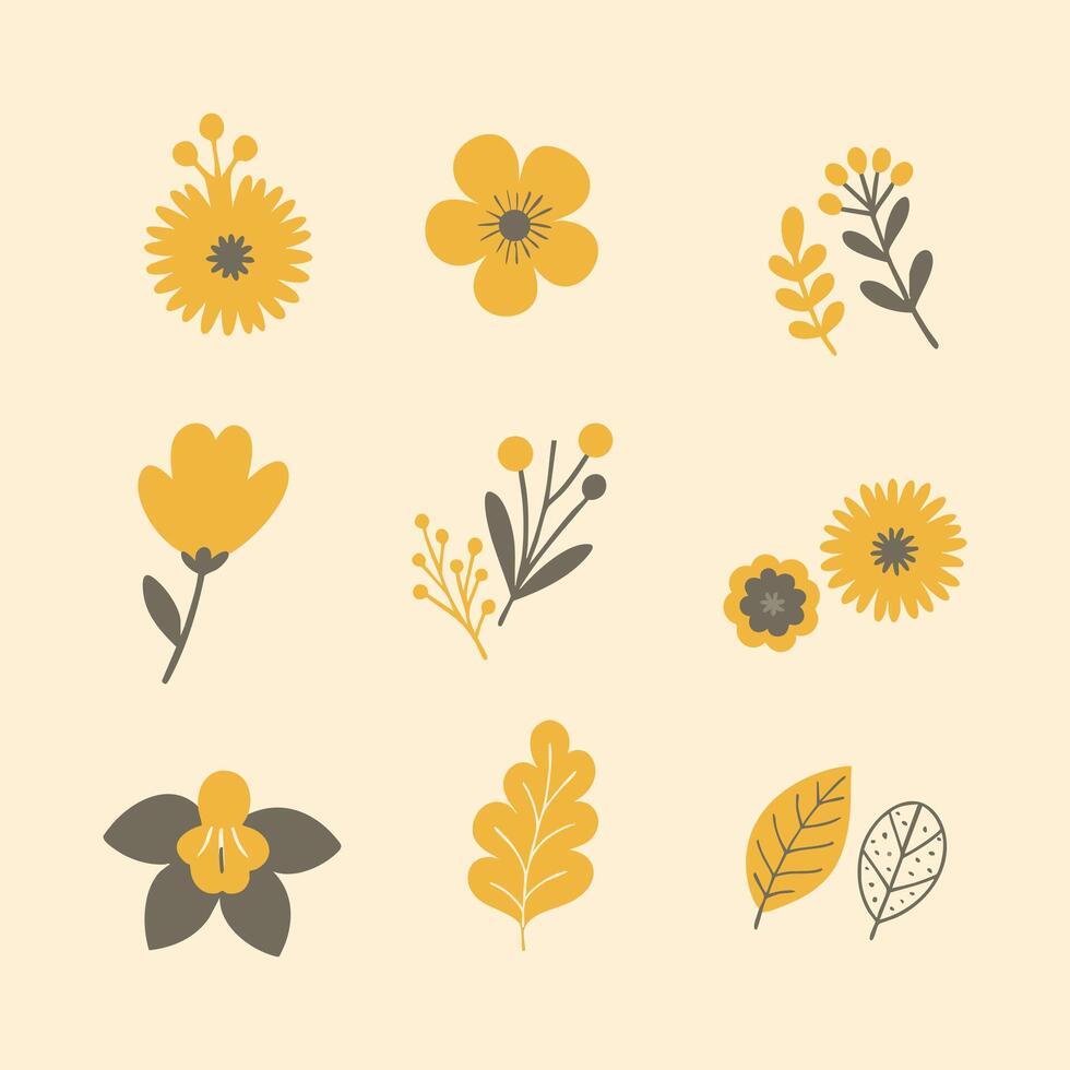Summer Flowers Pack vector