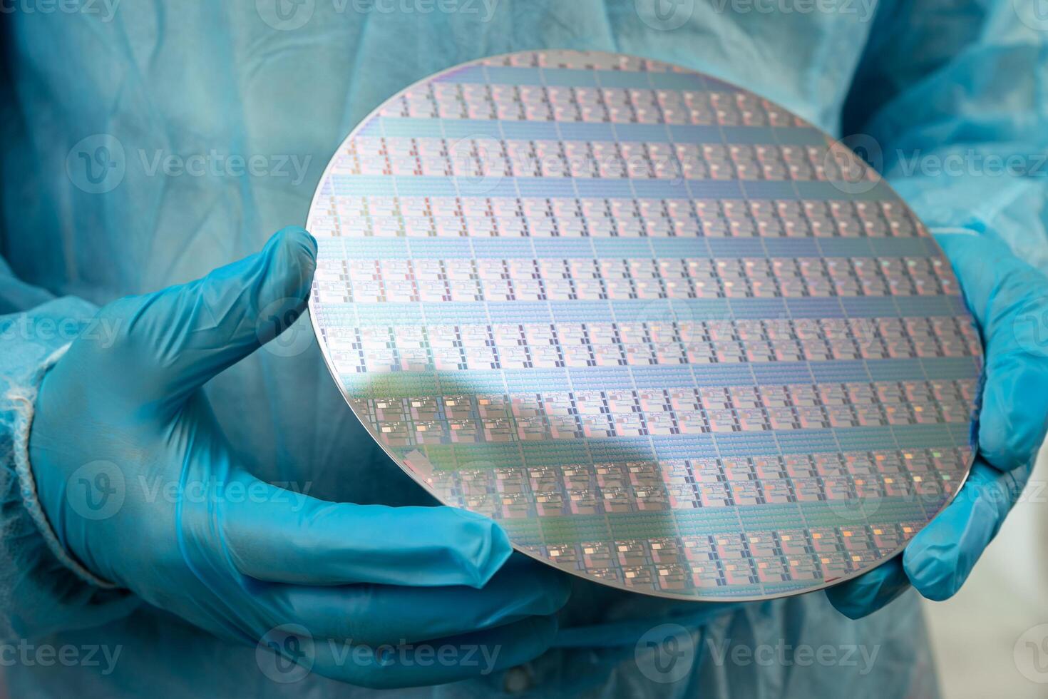 Silicon wafer computer photo