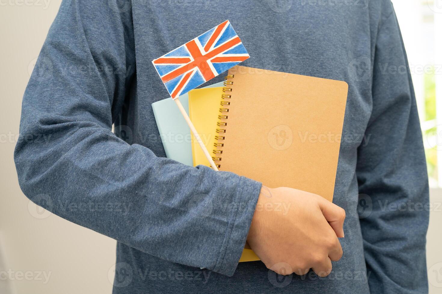 Learn English language, teenage student photo