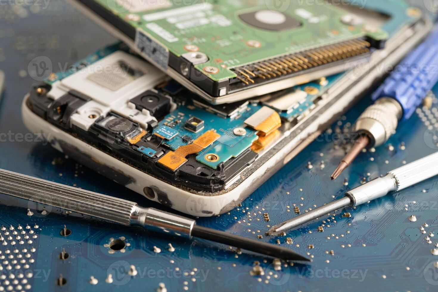 Repairing and upgrade circuit mainboard of notebook, electronic photo