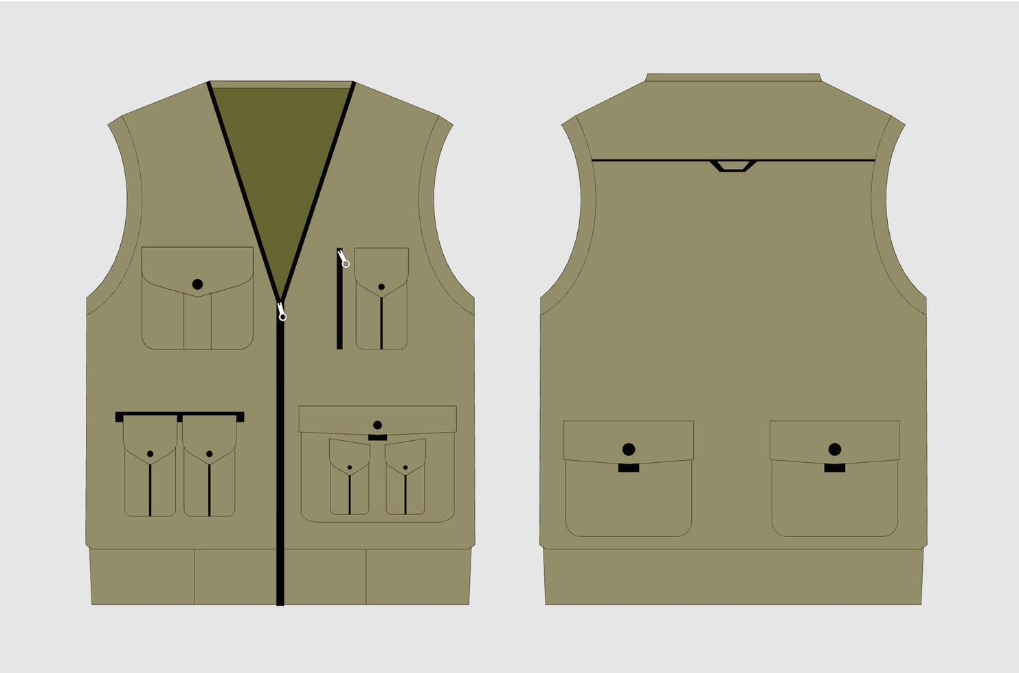 Army Vest Tactical Vest vector
