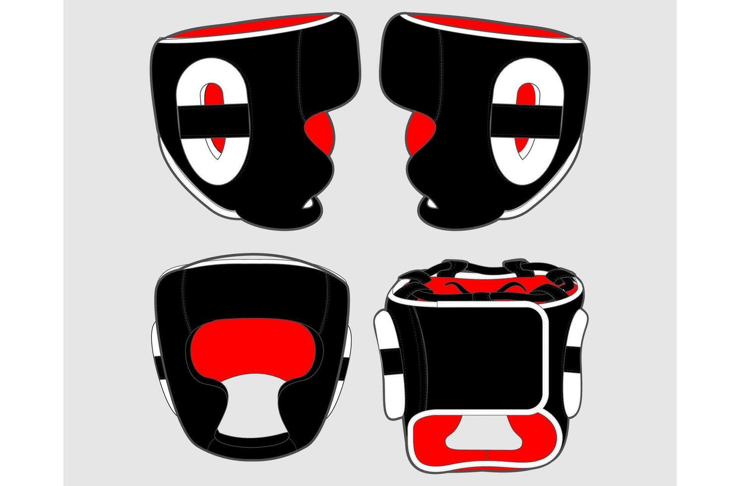 Boxing MMA Head Guard vector