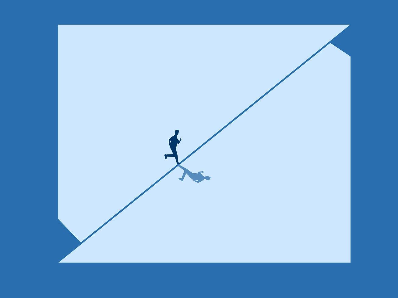 Career and life opportunities, Business people balancing themselves vector