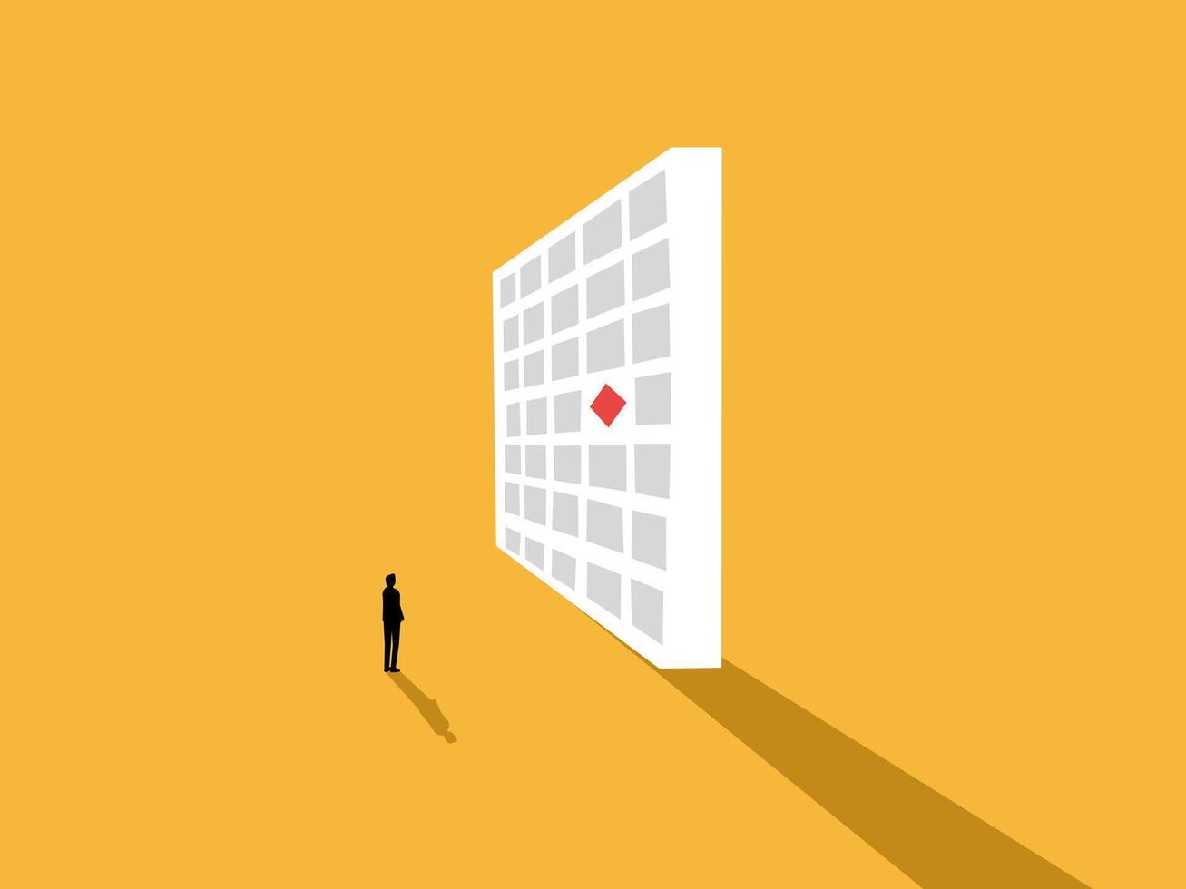 Unique Style, Leadership, Businessman Think Different vector
