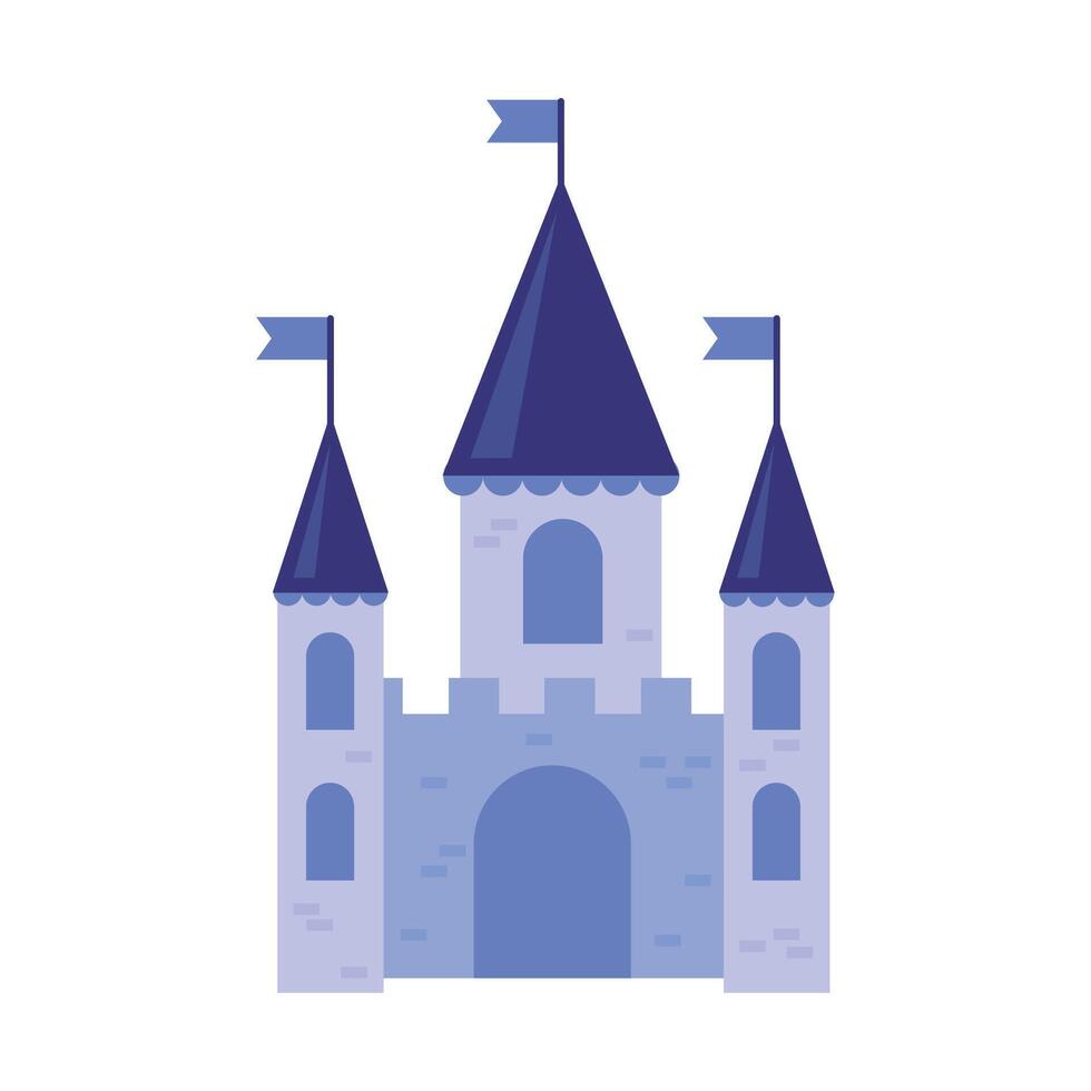 Castle on White isolated background vector