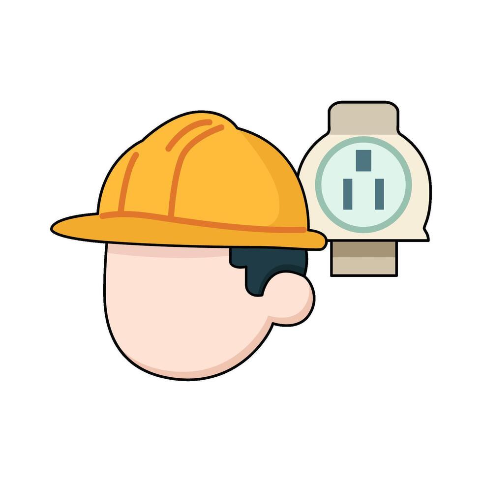 illustration of Electrician vector