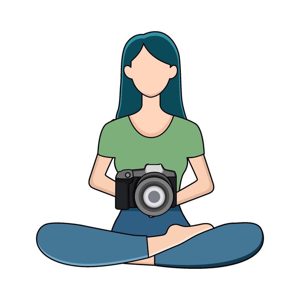 illustration of Photographer vector