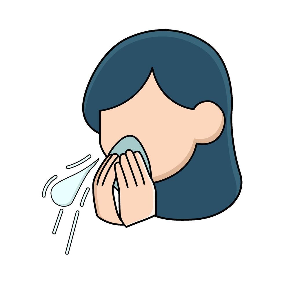 illustration of Sneeze vector