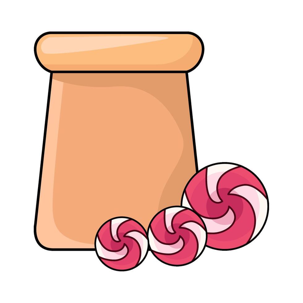 illustration of Candy Bag vector