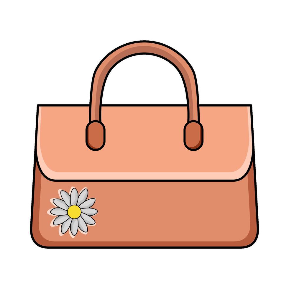 Hand bag illustration vector