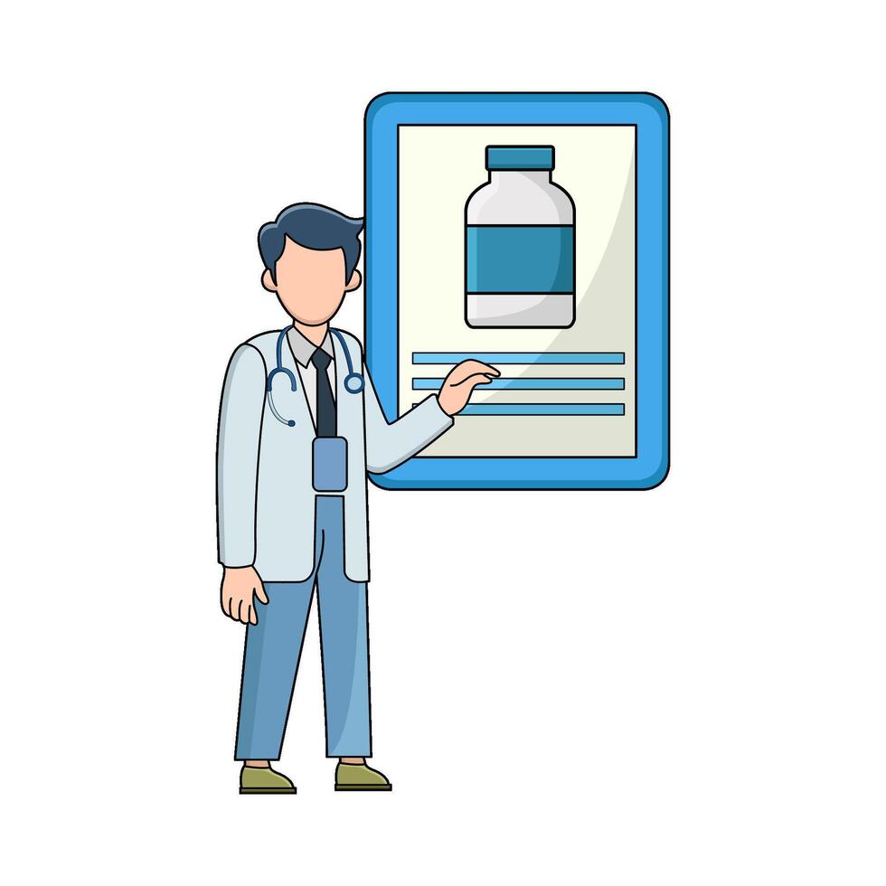 Drug safety education vector