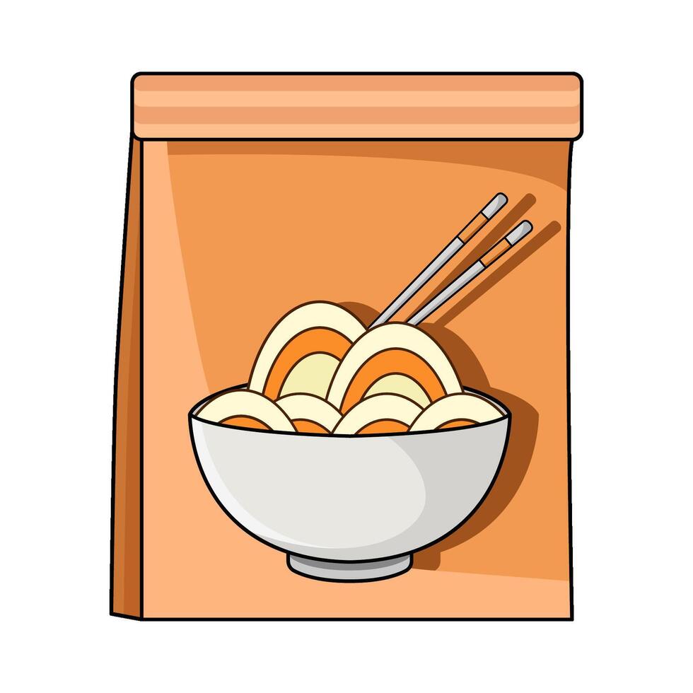 illustration of Ramen Bag vector