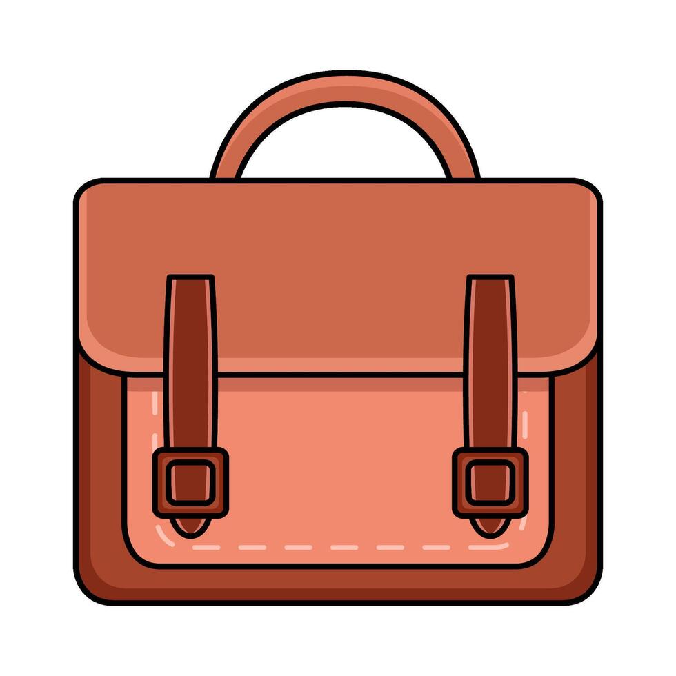 illustration of suitcase briefcase vector