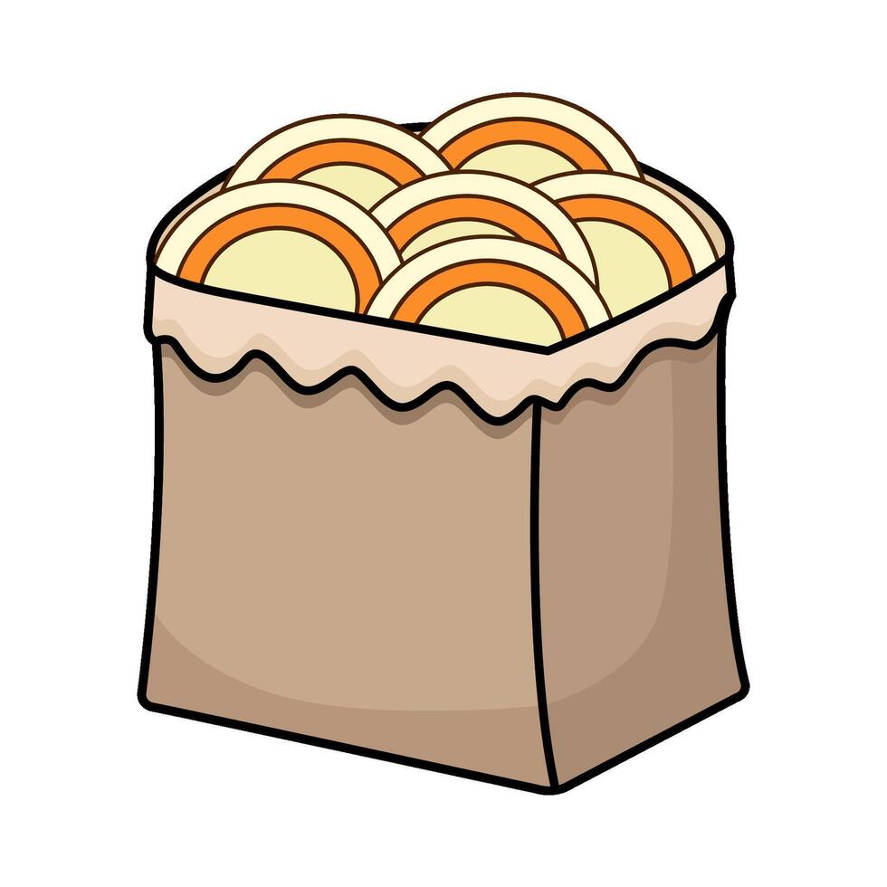 illustration of Udon Bag vector