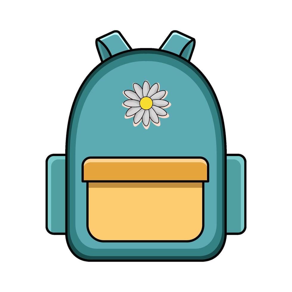 Backpack bag illustration vector