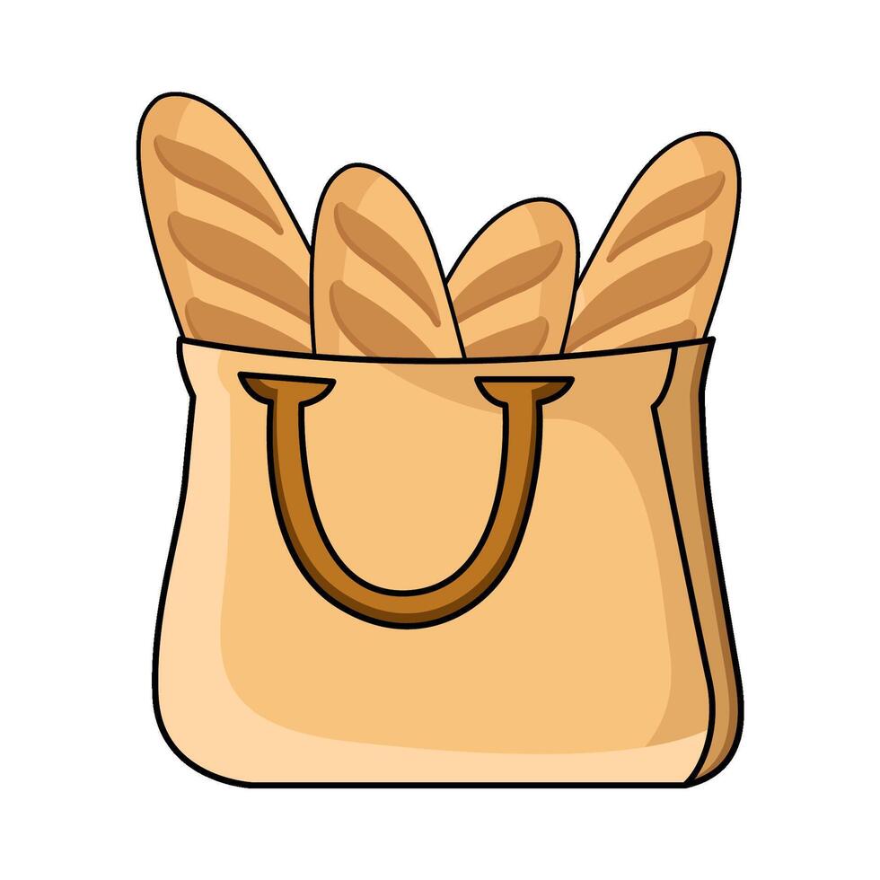 illustration of Ciabatta Bag vector