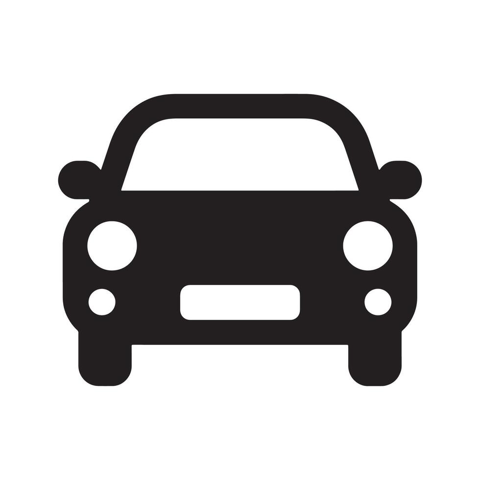 Car Icon Representing Vehicle and Transportation Editable Illustration Isolated on a White Background for Digital Use vector