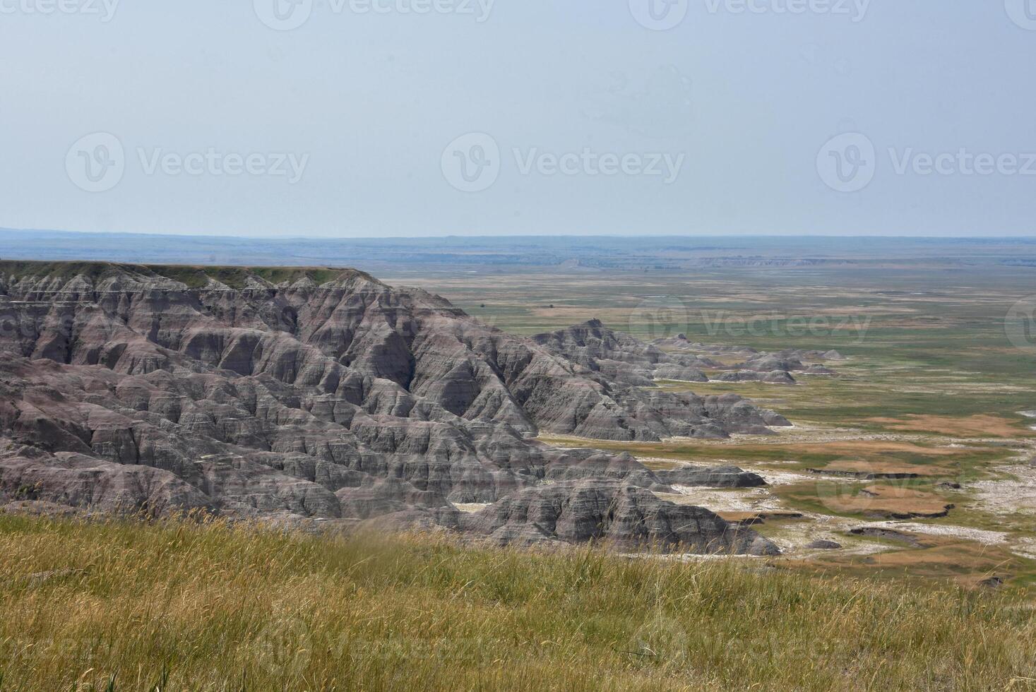 Sandstone Rock Formations in the Badlands photo