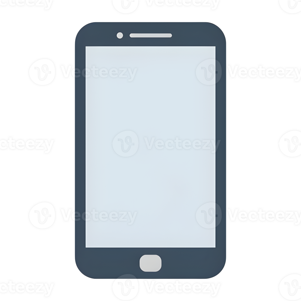 Modern Smartphone Device with Blank Screen Display png