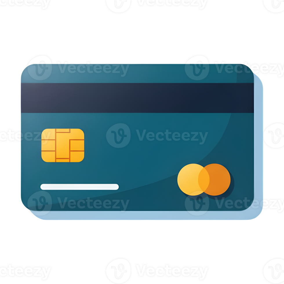 Secure Digital Payment Card Transaction Icon Illustration png