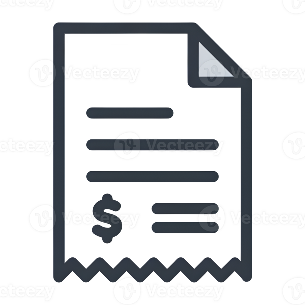 Detailed Financial Receipt and Transaction Summary png