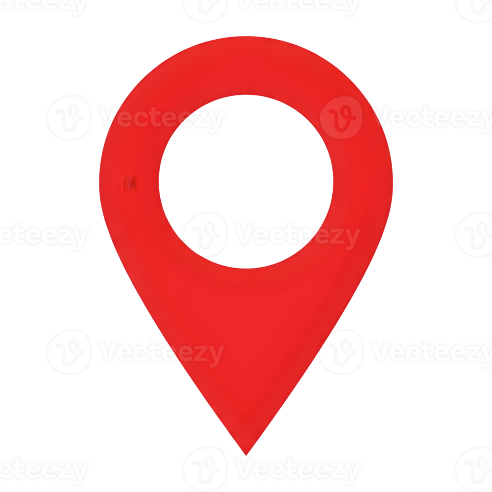 Simple Red Location Marker Pin Icon Graphic png